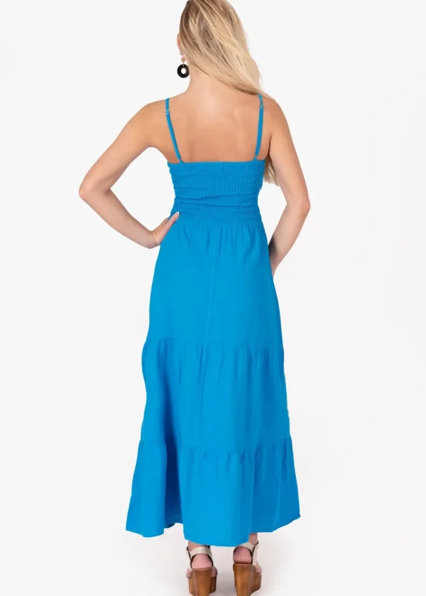 Adley' Open Front Maxi Dress