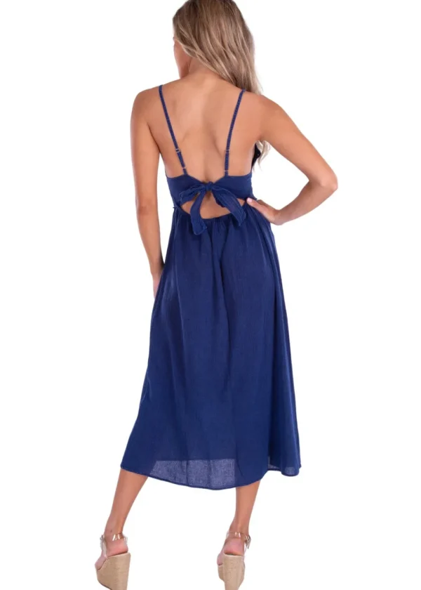 Aisha' Tie-Back Maxi Dress