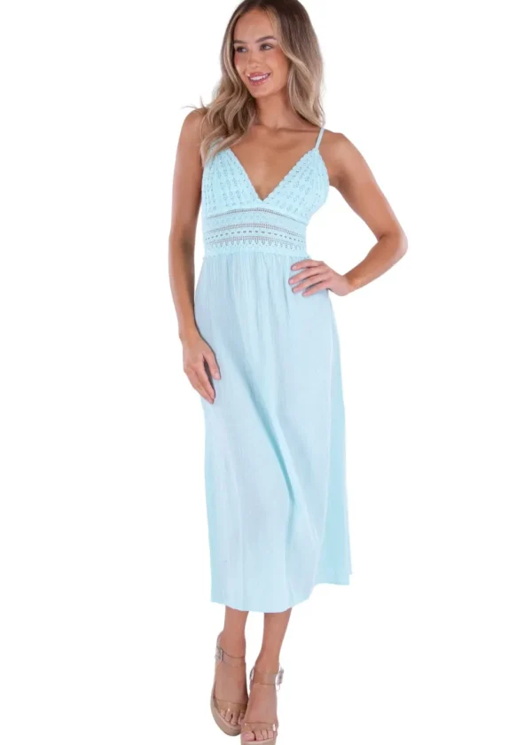 Aisha' Tie-Back Maxi Dress