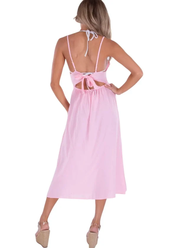 Aisha' Tie-Back Maxi Dress
