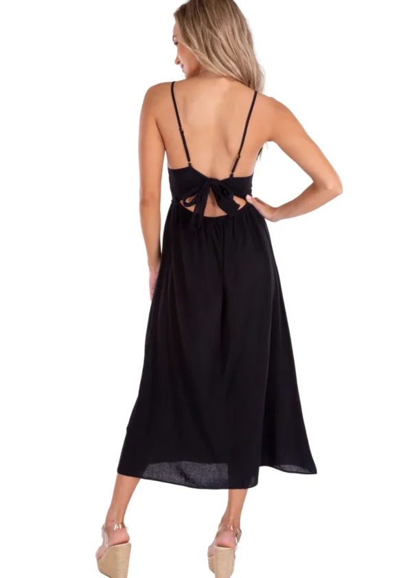 Aisha' Tie-Back Maxi Dress