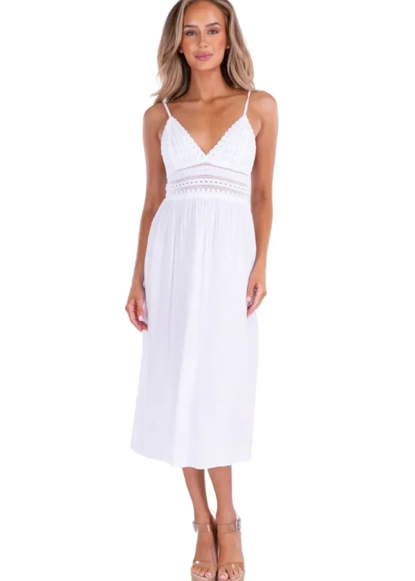 Aisha' Tie-Back Maxi Dress