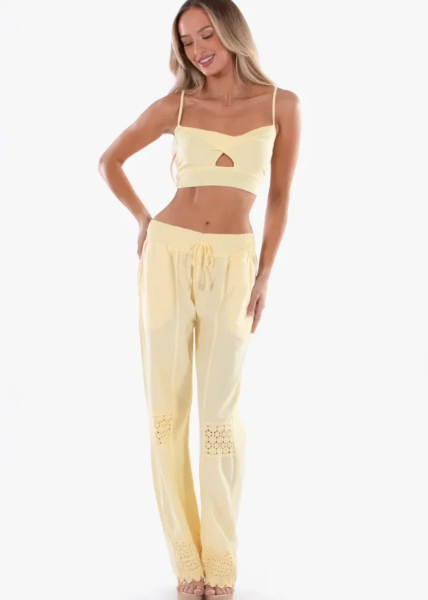 Amber' Cut Front Crop Top