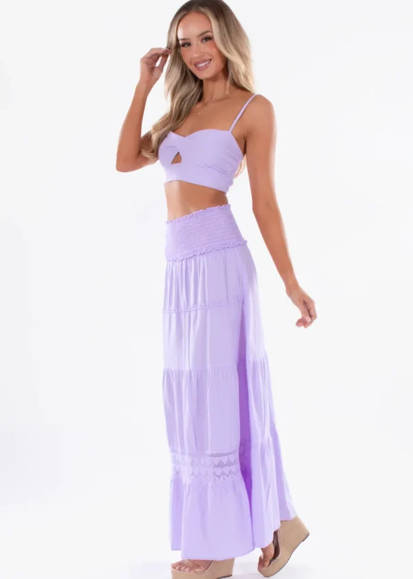 Amber' Cut Front Crop Top