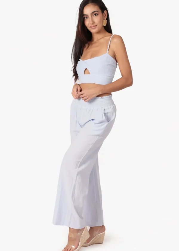 Amber' Cut Front Crop Top