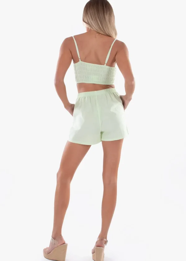 Amber' Cut Front Crop Top