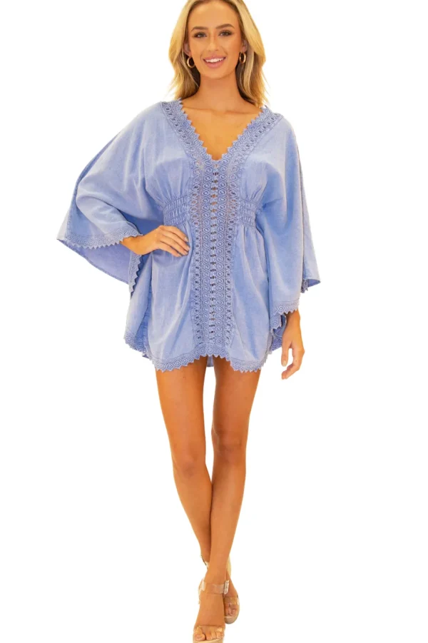 Amelia' Butterfly Sleeves Cover-Up
