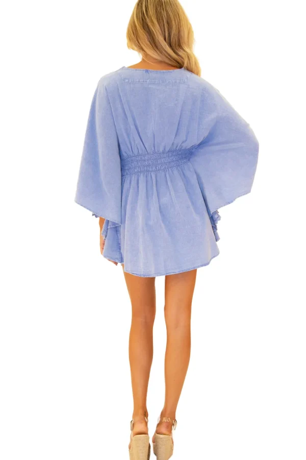 Amelia' Butterfly Sleeves Cover-Up