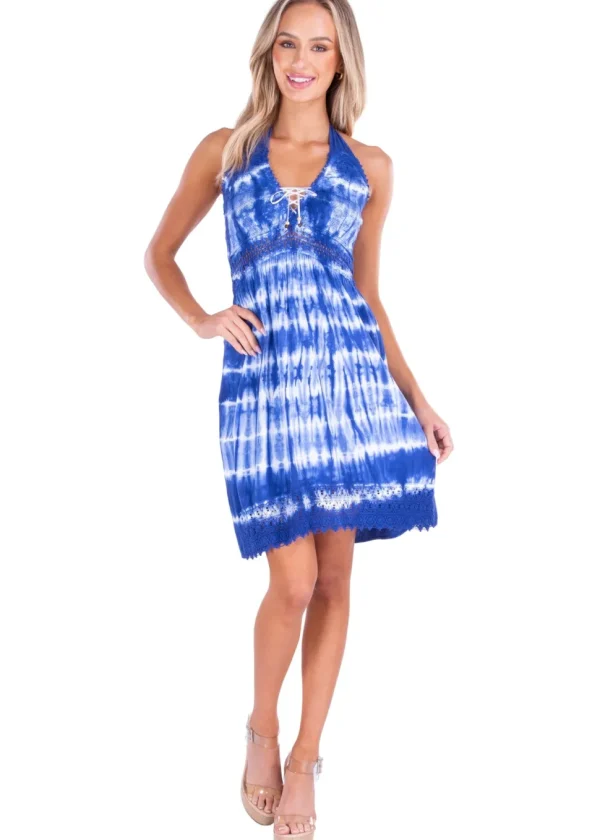 Angelique' Halter Mini Sundress