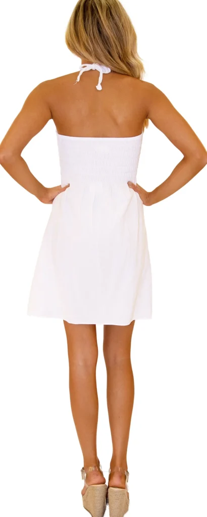Angelique' Halter Mini Sundress