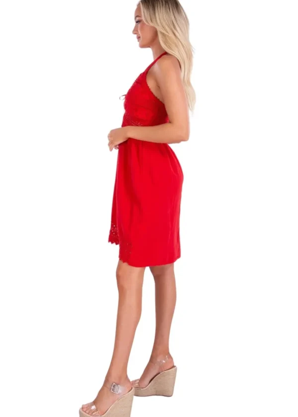 Angelique' Halter Mini Sundress