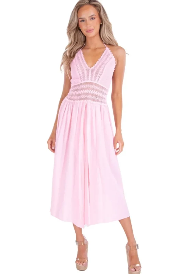 Arabella' Panel High Split Maxi Dress