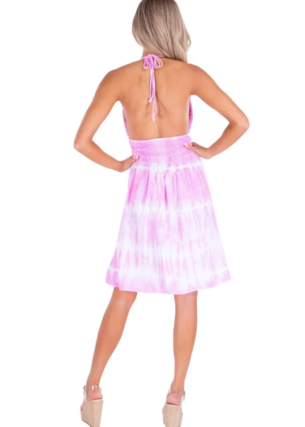 Athena' Crochet Bust Mini Dress