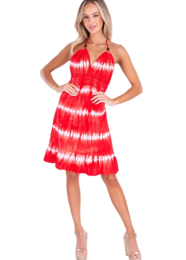 Athena' Crochet Bust Mini Dress