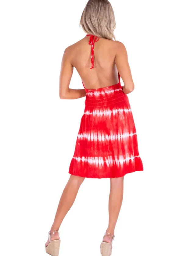 Athena' Crochet Bust Mini Dress