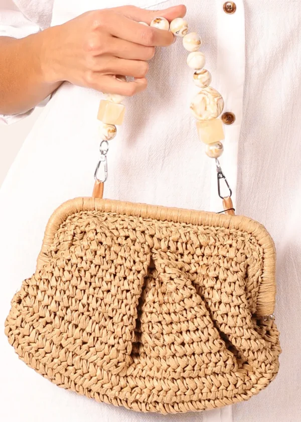 Avianna' Clutch Bag Made Of Natural Materials
