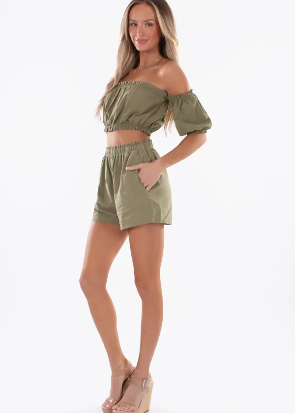 Ayla' Puffed Sleeve Top