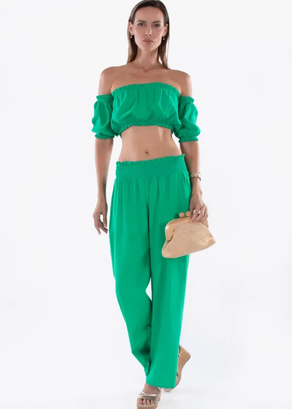 Ayla' Puffed Sleeve Top