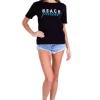 Beach Please' Graphic Tee Black