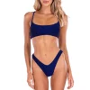 Born To Sparkle' Shimmer Bikini Navy
