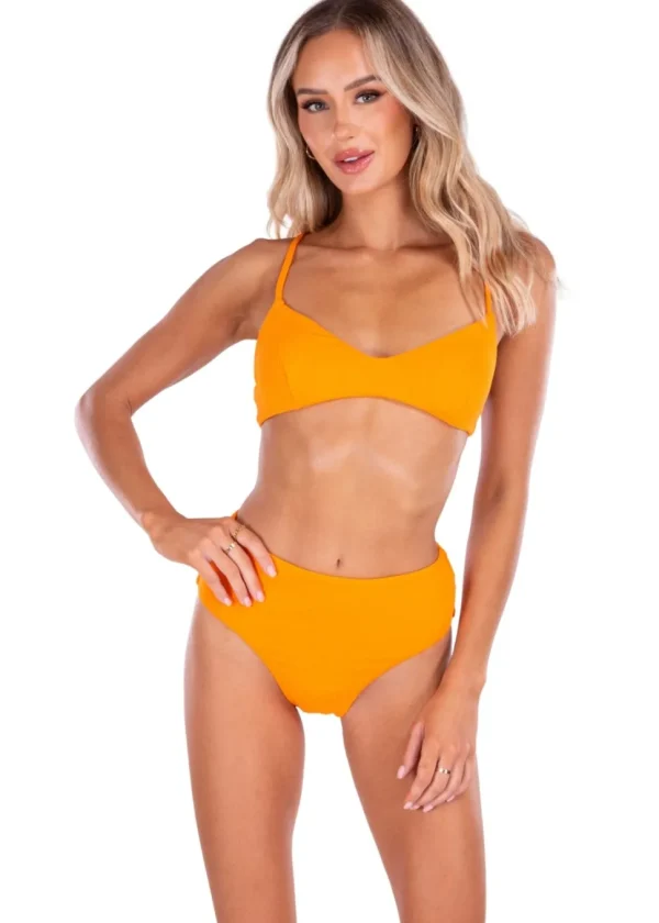 Catchin Rays' Mid-Rise Ribbed Bikini Hunter
