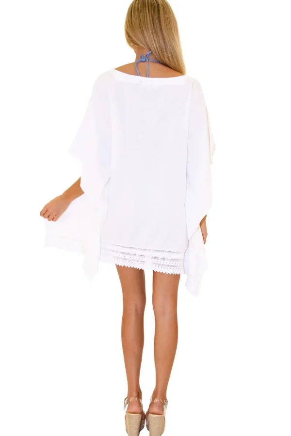 Celeste' Boho Tunic Cover-Up White