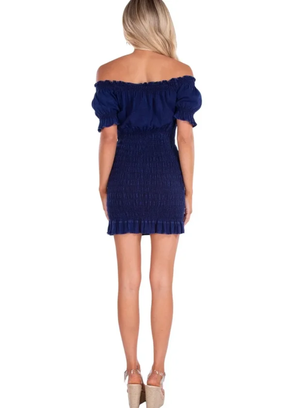 Chiara' Shirred Mini Dress