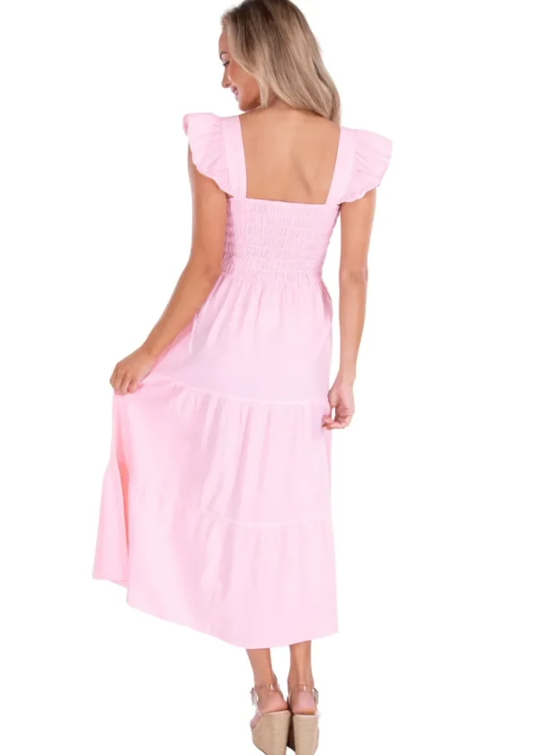 Christina' Ruffle Sleeve Dress