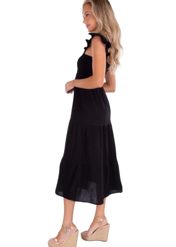 Christina' Ruffle Sleeve Dress