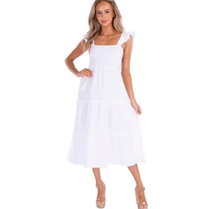 Christina' Ruffle Sleeve Dress