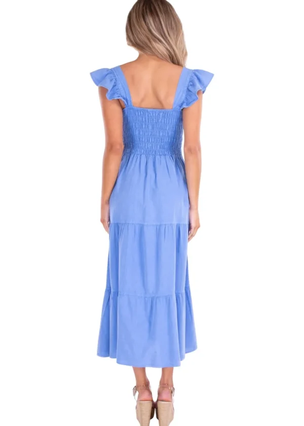 Christina' Ruffle Sleeve Dress