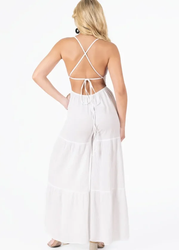 Clare' Backless Halter Jumpsuit