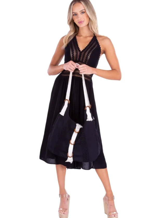 Claudia' Cotton Bag Black