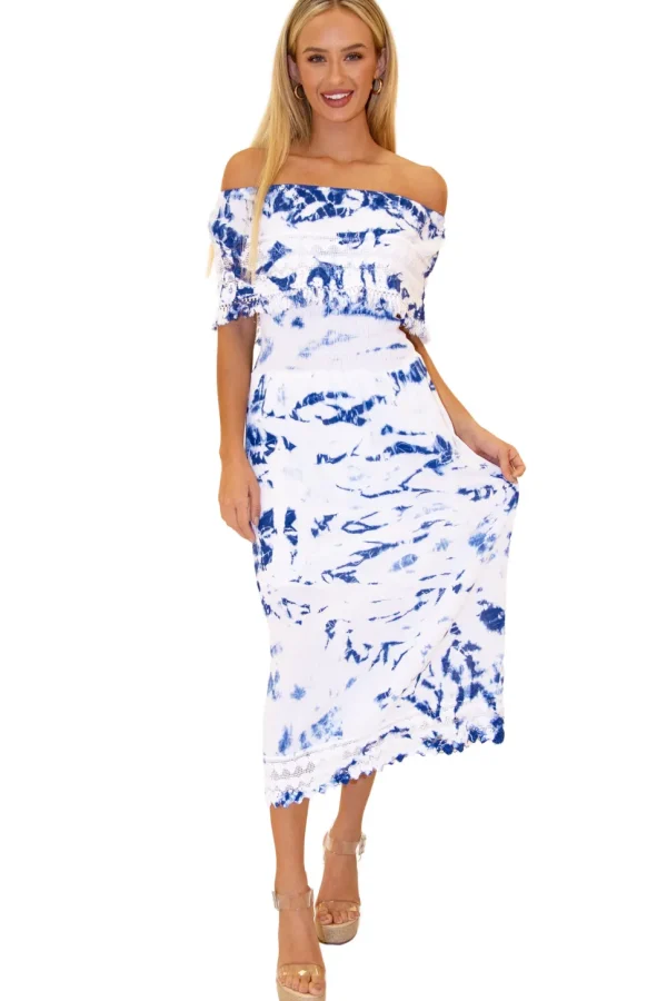 Constance' Off Shoulder Maxi Dress