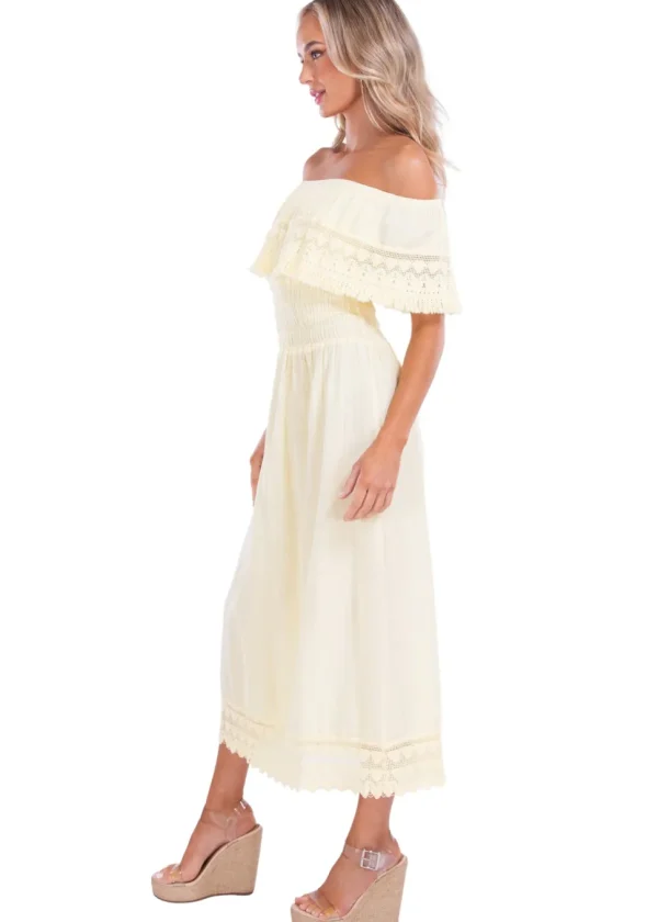 Constance' Off Shoulder Maxi Dress