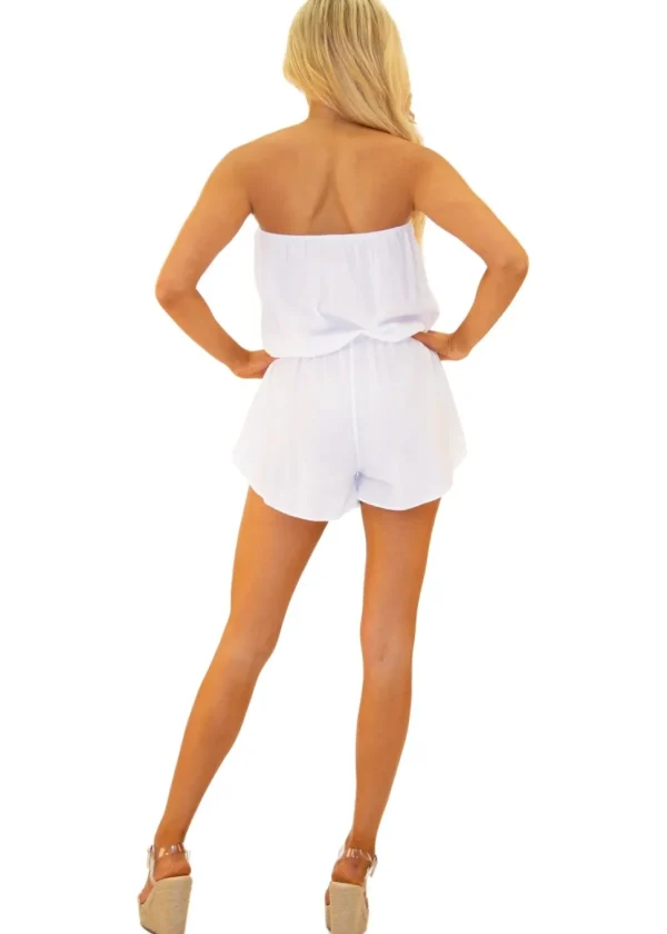 Cora' Strapless Romper