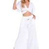 Courtney' Wrap Tie Crop Top