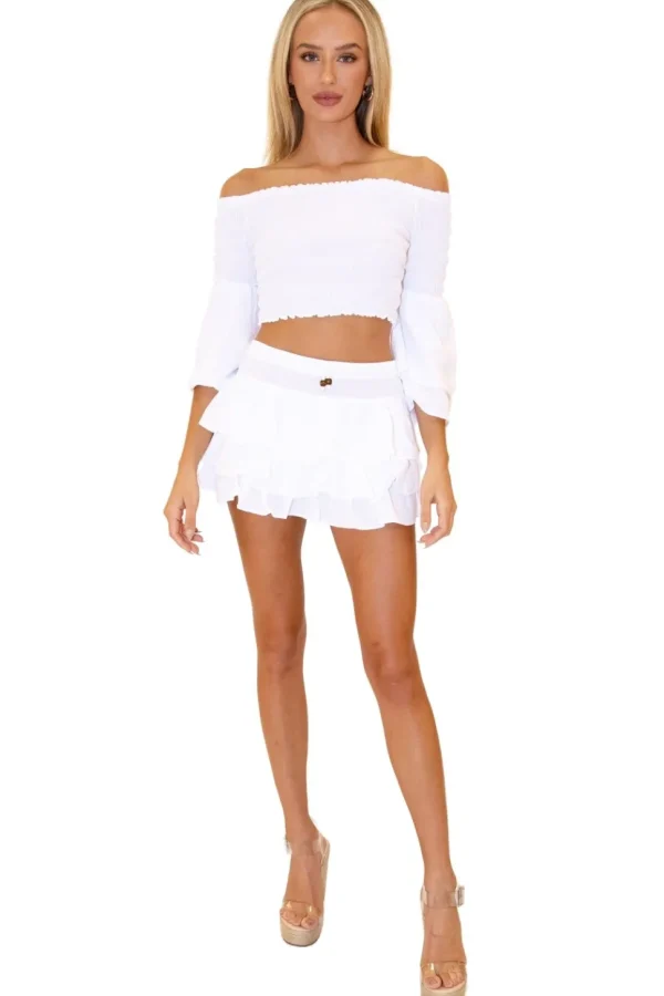 Dahlia' Ruffle Mini Skirt