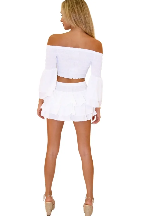 Dahlia' Ruffle Mini Skirt