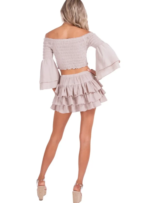 Dahlia' Ruffle Mini Skirt