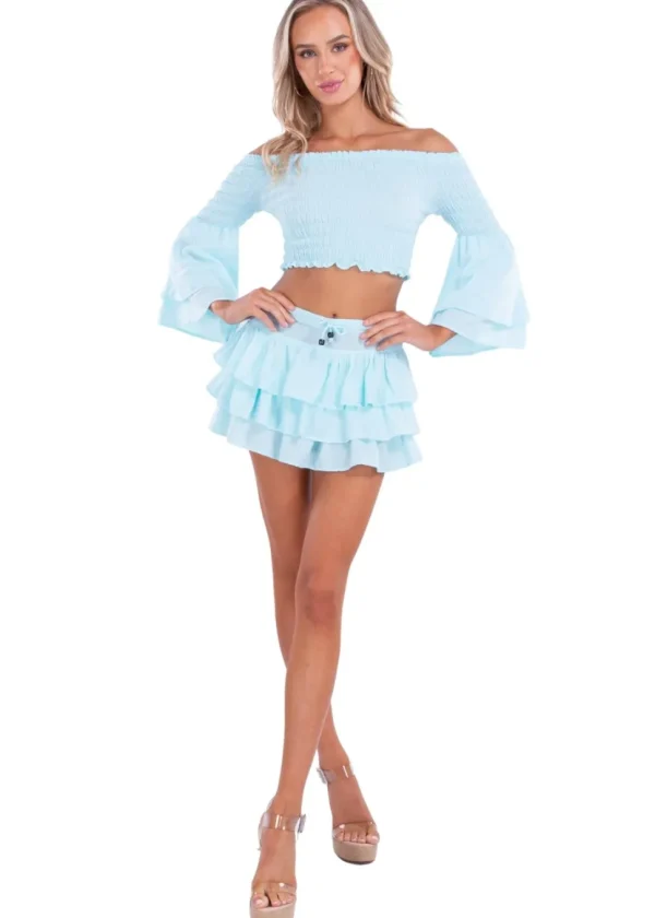 Dahlia' Ruffle Mini Skirt