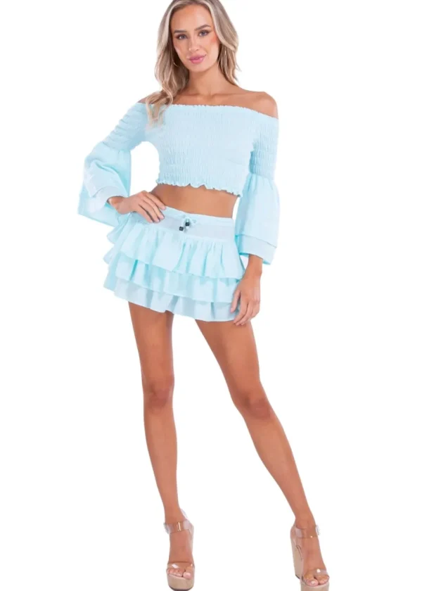 Dahlia' Ruffle Mini Skirt
