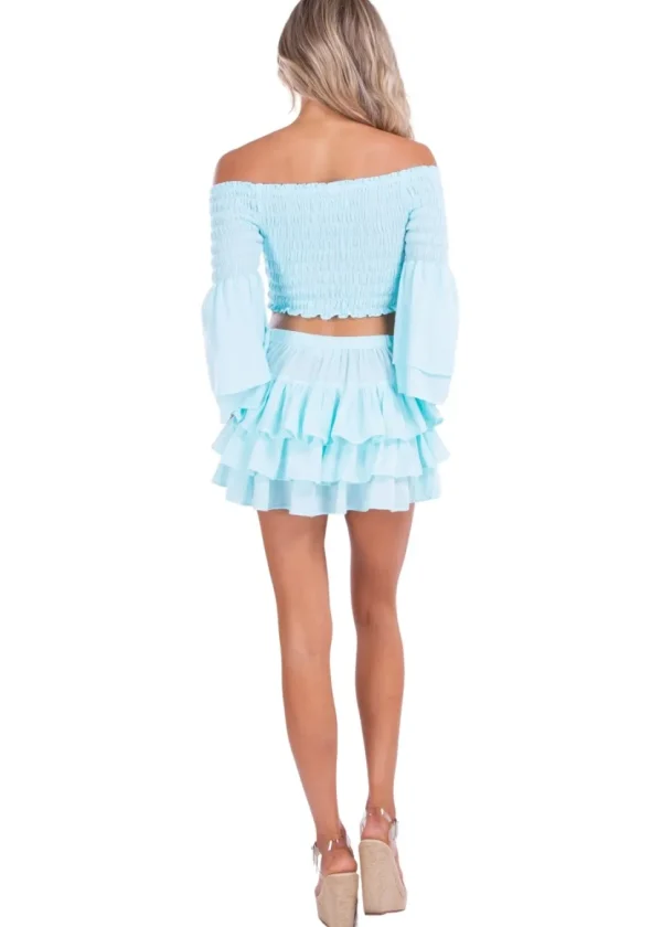 Dahlia' Ruffle Mini Skirt