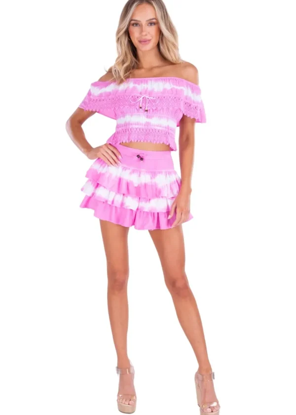 Dahlia' Ruffle Mini Skirt
