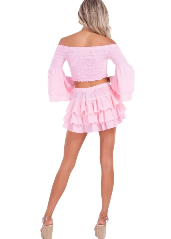 Dahlia' Ruffle Mini Skirt