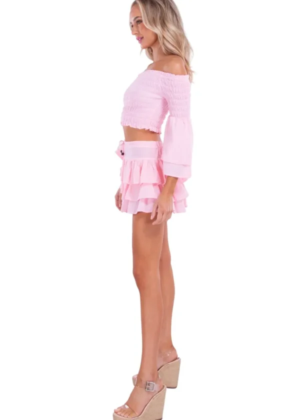 Dahlia' Ruffle Mini Skirt