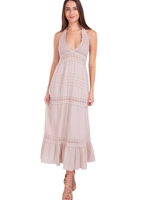 Daphne' Halter Maxi Dress