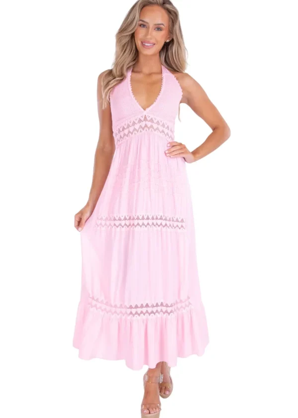 Daphne' Halter Maxi Dress