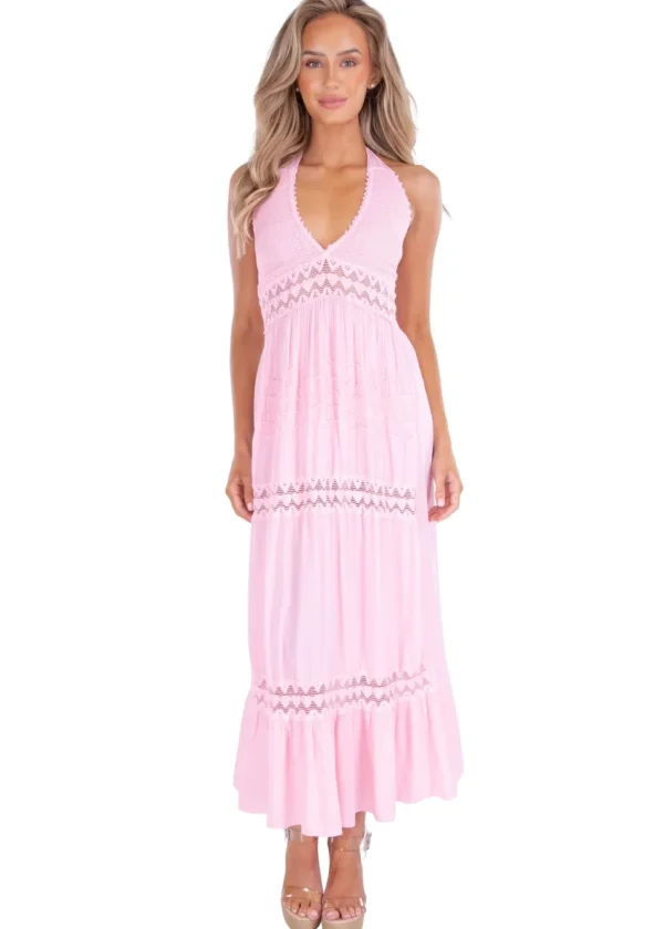 Daphne' Halter Maxi Dress
