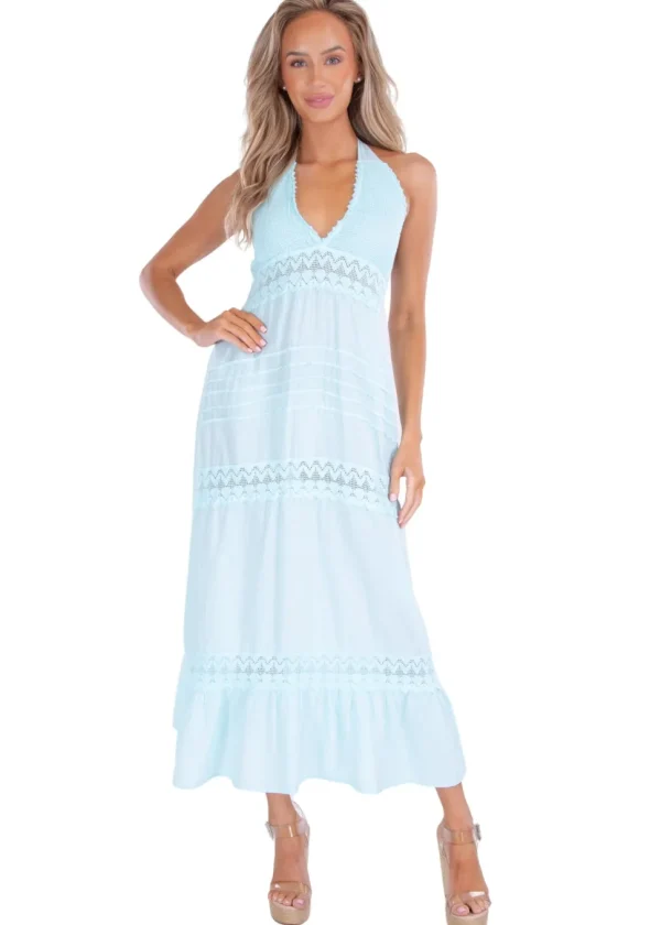Daphne' Halter Maxi Dress